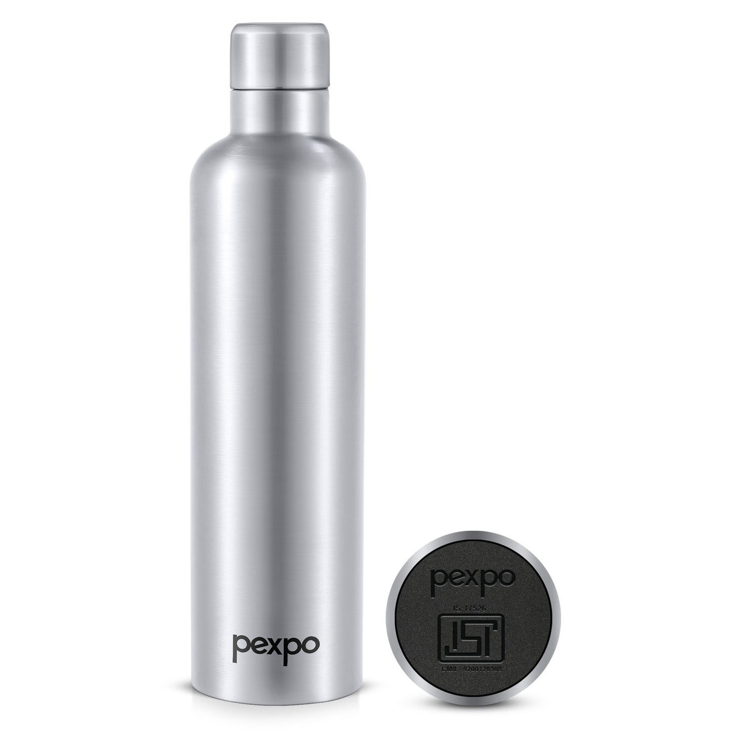 Pexpo Orio Thermo Steel Bottle | Tri-Ply Vacuum Insulated Hot & Cold Flask | For Outdoor Use