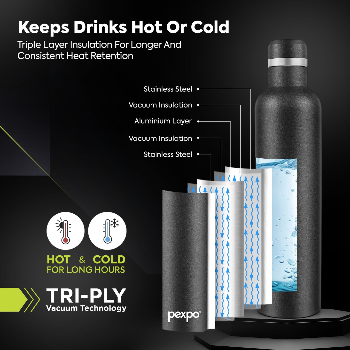 Orio Hot & Cold Water Bottle