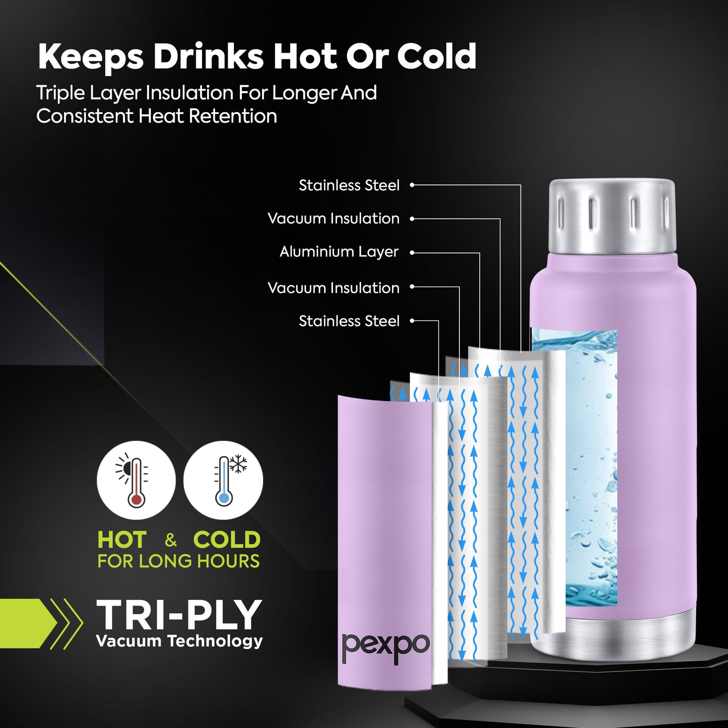 Cameo Hot & Cold Water Bottle - Pastel Edition