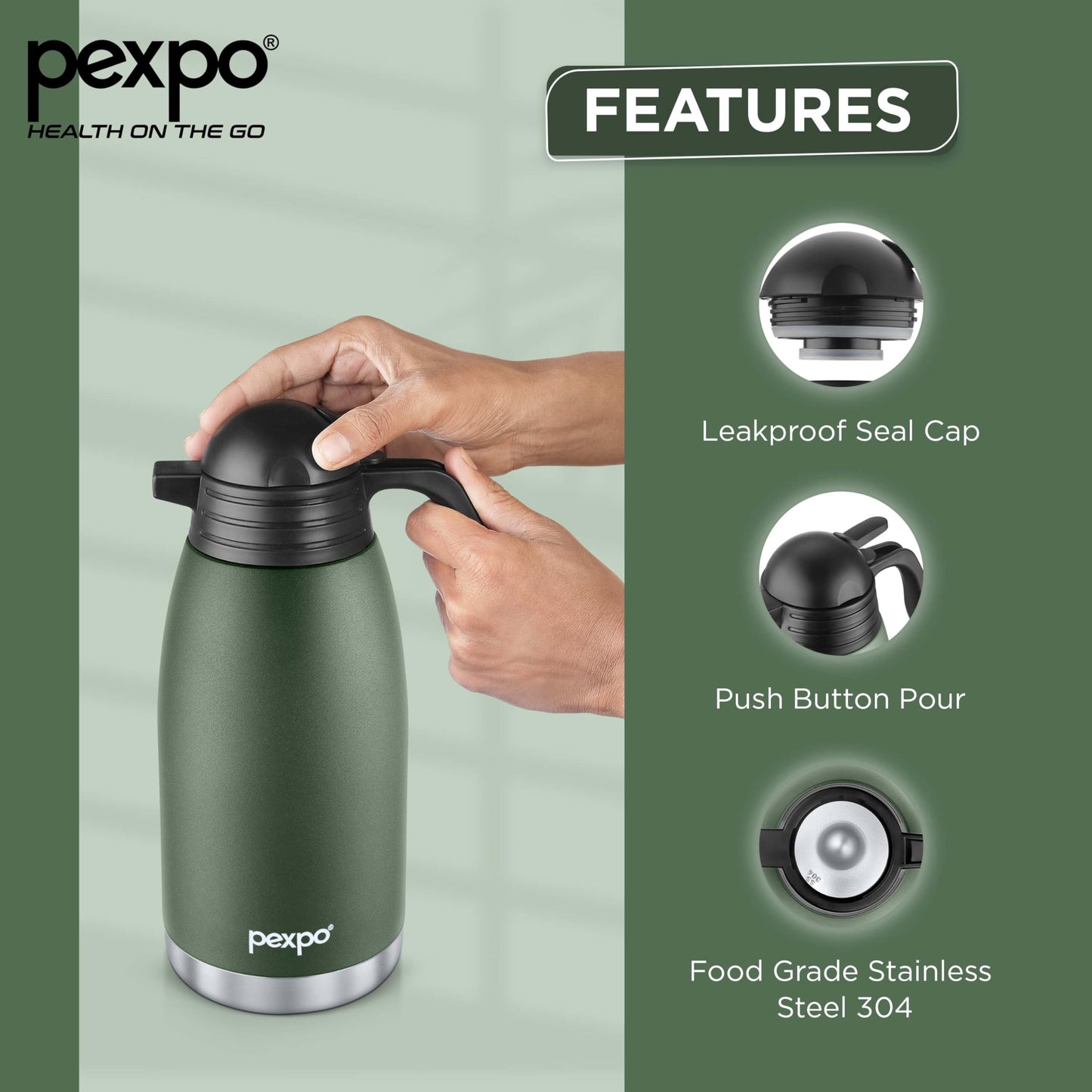Stainless Steel Cosmo Carafe Vacuum Insulated (Tea pot)