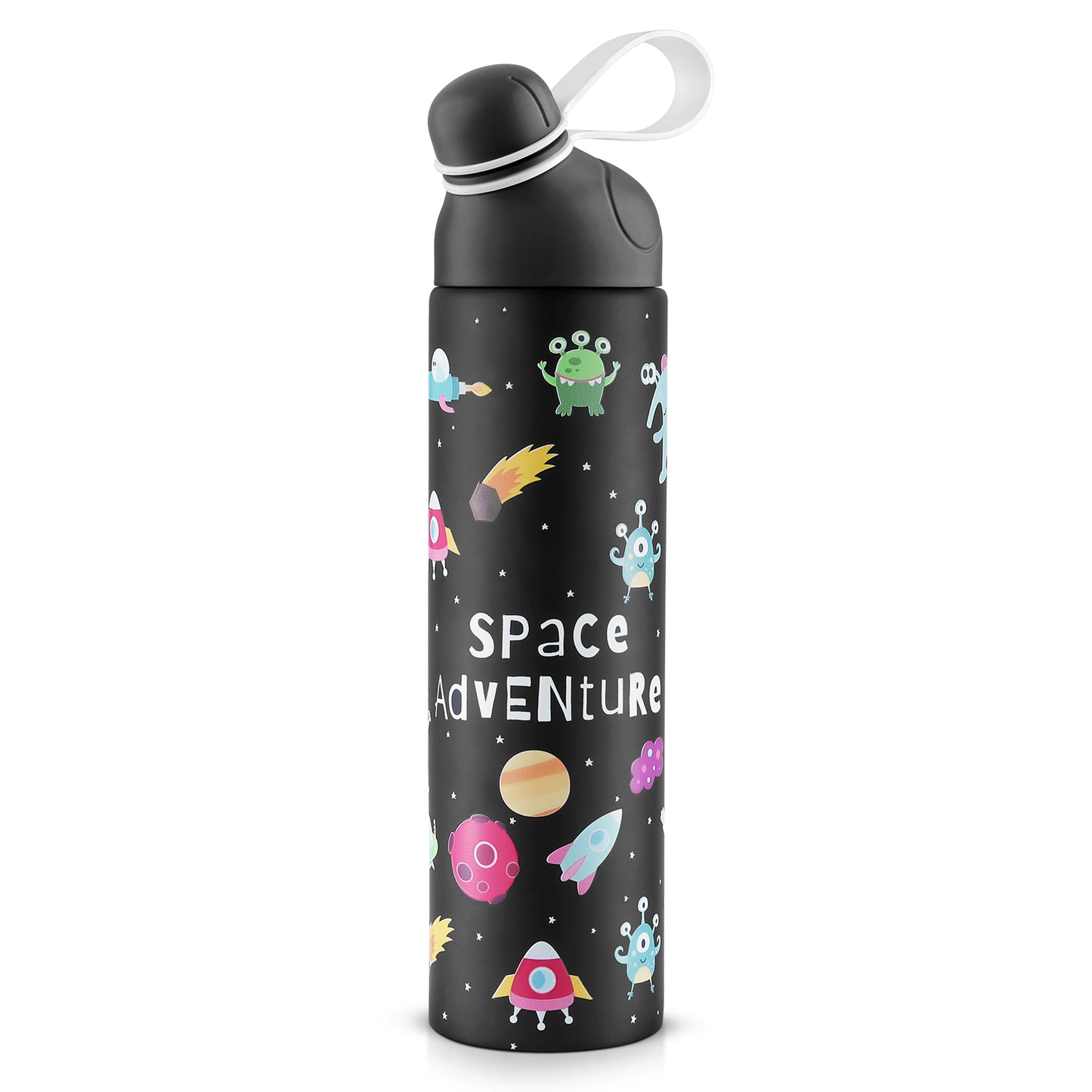 Pexpo Pico Art Stainless Steel Bottle | Tri-Ply Vacuum Insulated Hot & Cold Flask | For Kids