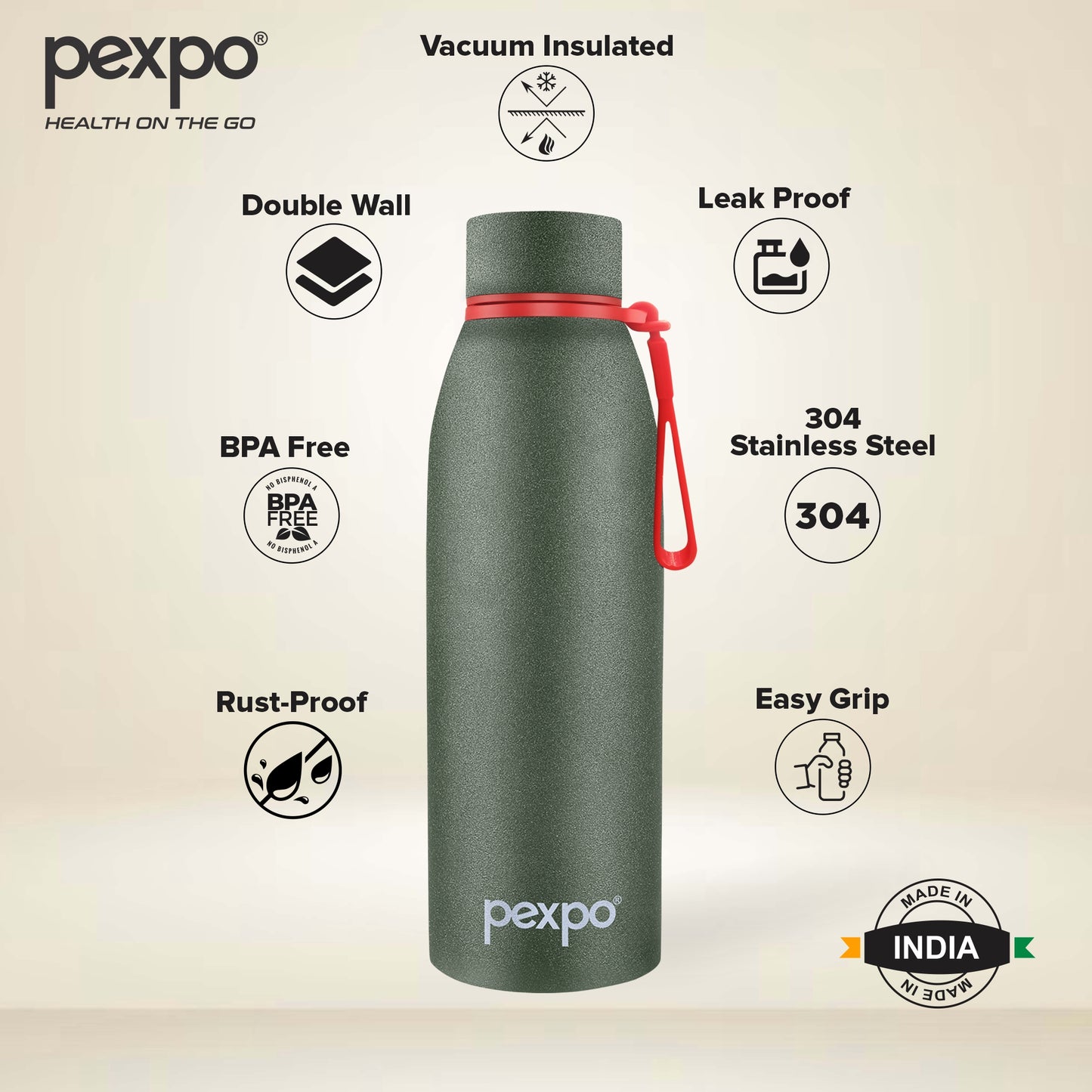BOLERO – Stainless Steel Vacuum Insulated Warm & Cold Stainless Steel Water Bottle