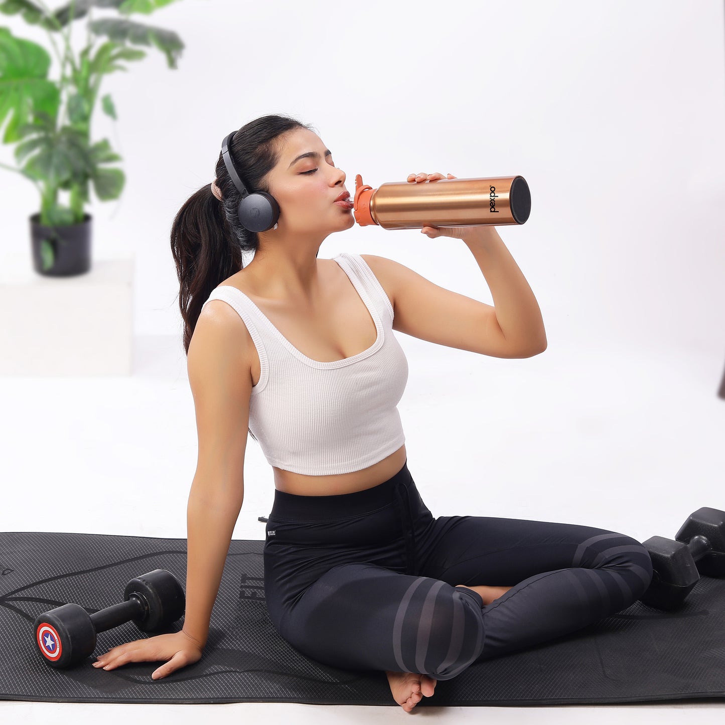 Cooper SS Water Bottle (with Copper Straw)