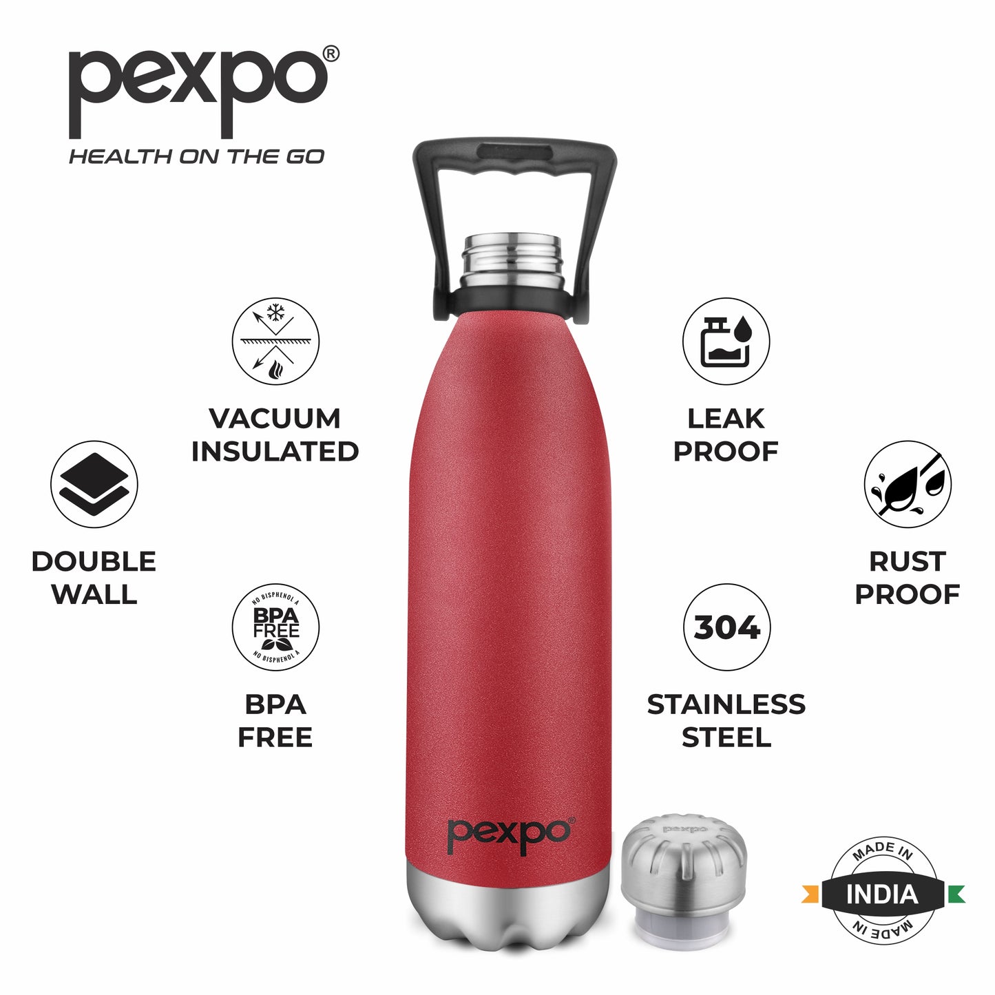 Echo - Insulated Stainless Steel Bottle With Loop Handle