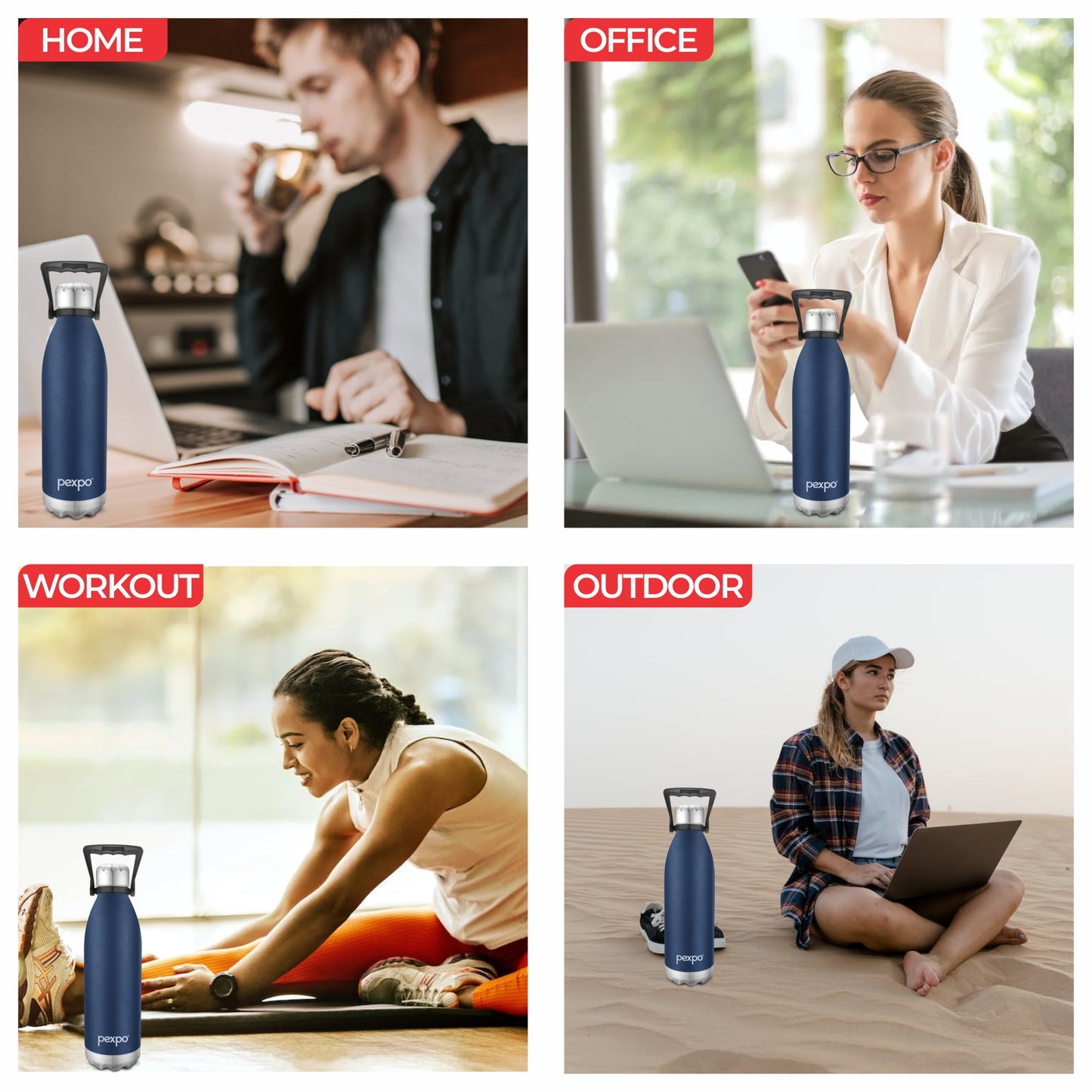 Echo - Insulated Stainless Steel Bottle With Loop Handle