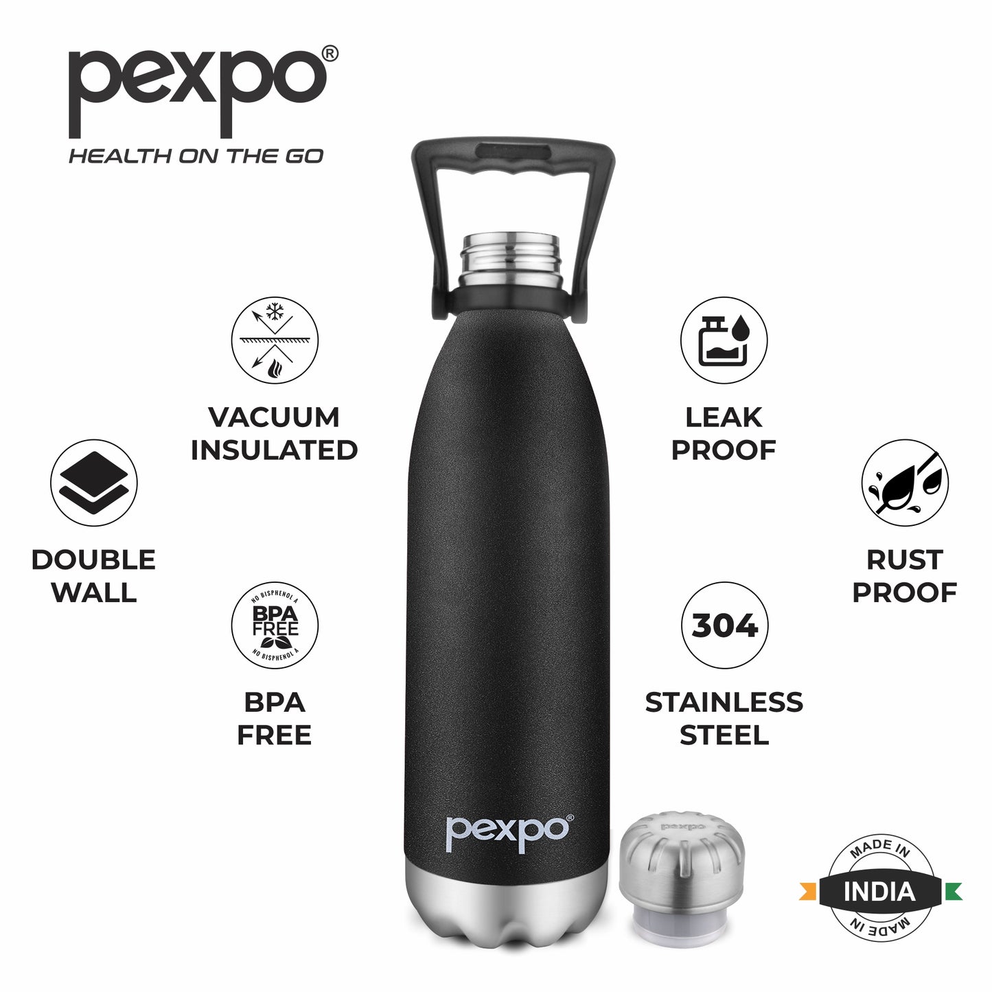 Echo - Insulated Stainless Steel Bottle With Loop Handle