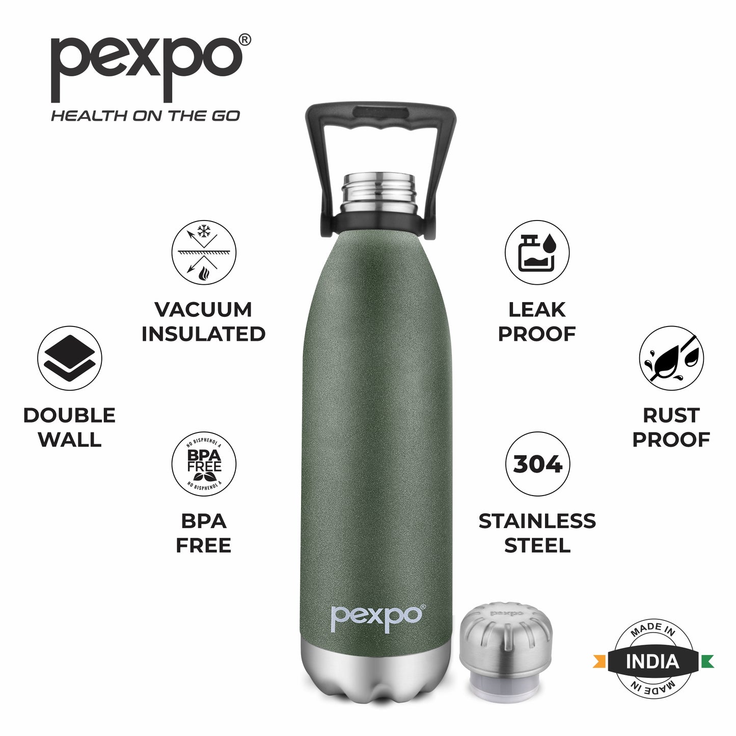 Echo - Insulated Stainless Steel Bottle With Loop Handle
