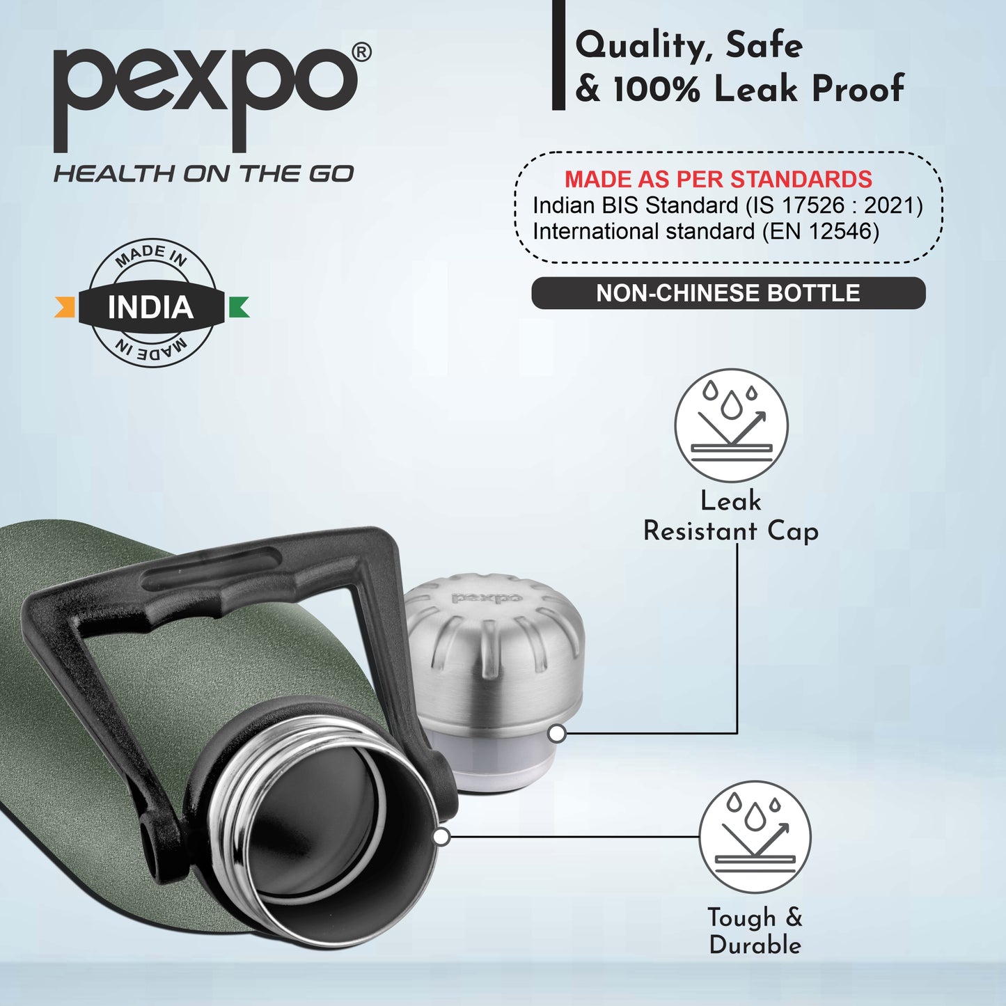 Echo - Insulated Stainless Steel Bottle With Loop Handle