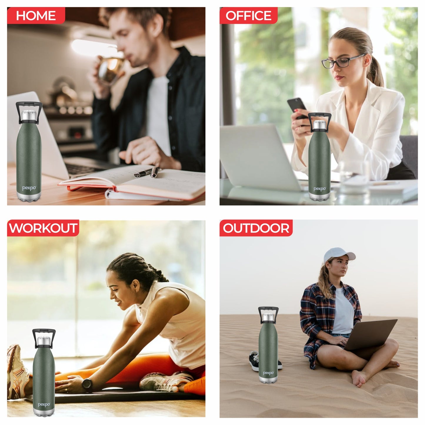 Echo - Insulated Stainless Steel Bottle With Loop Handle