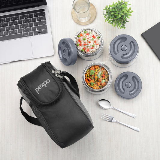 Extreme Smart Double Wall Vacuum Insulated Stainless Steel Lunch Box