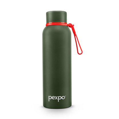 Pexpo Bravo - Stainless Steel Vacuum Insulated Water Bottle| Durable  | 24/7 Hot & Cold
