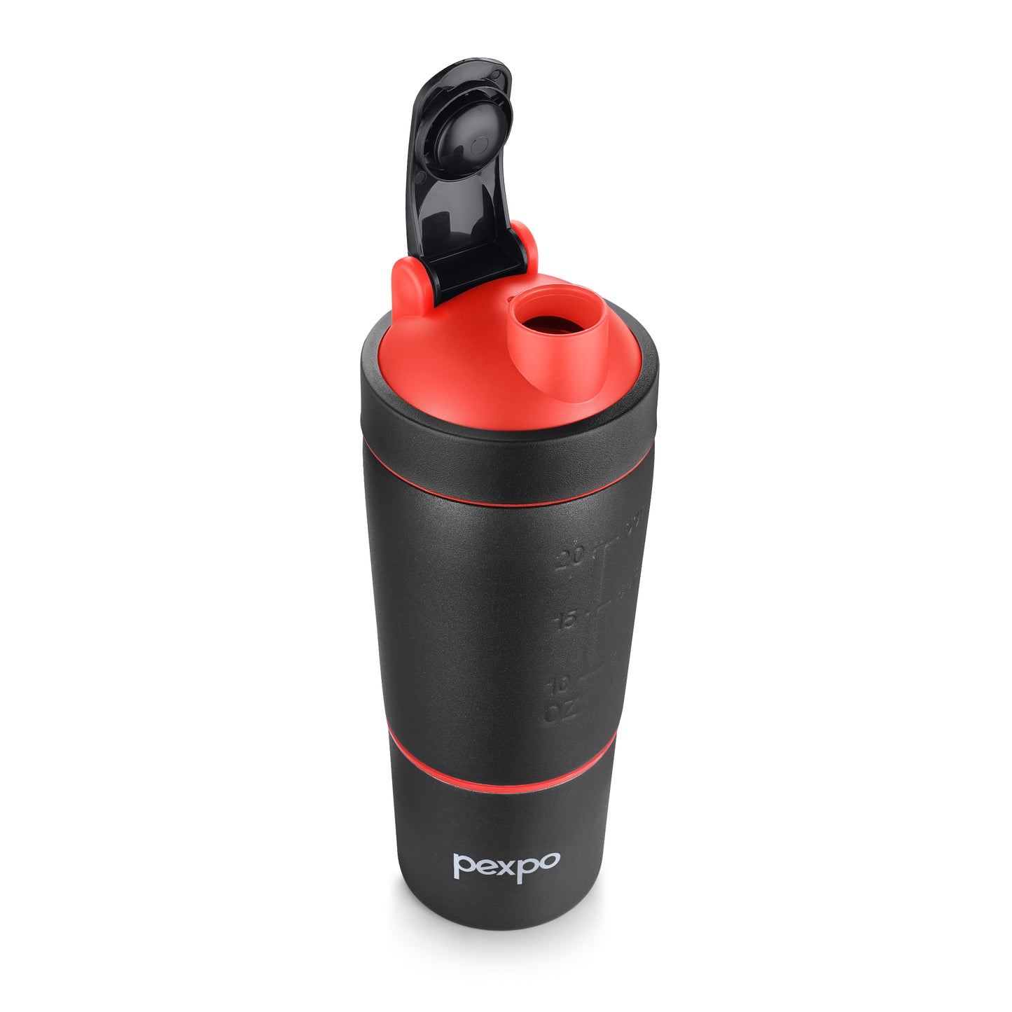 Kinetic Stainless Steel Shaker with extra Compartment