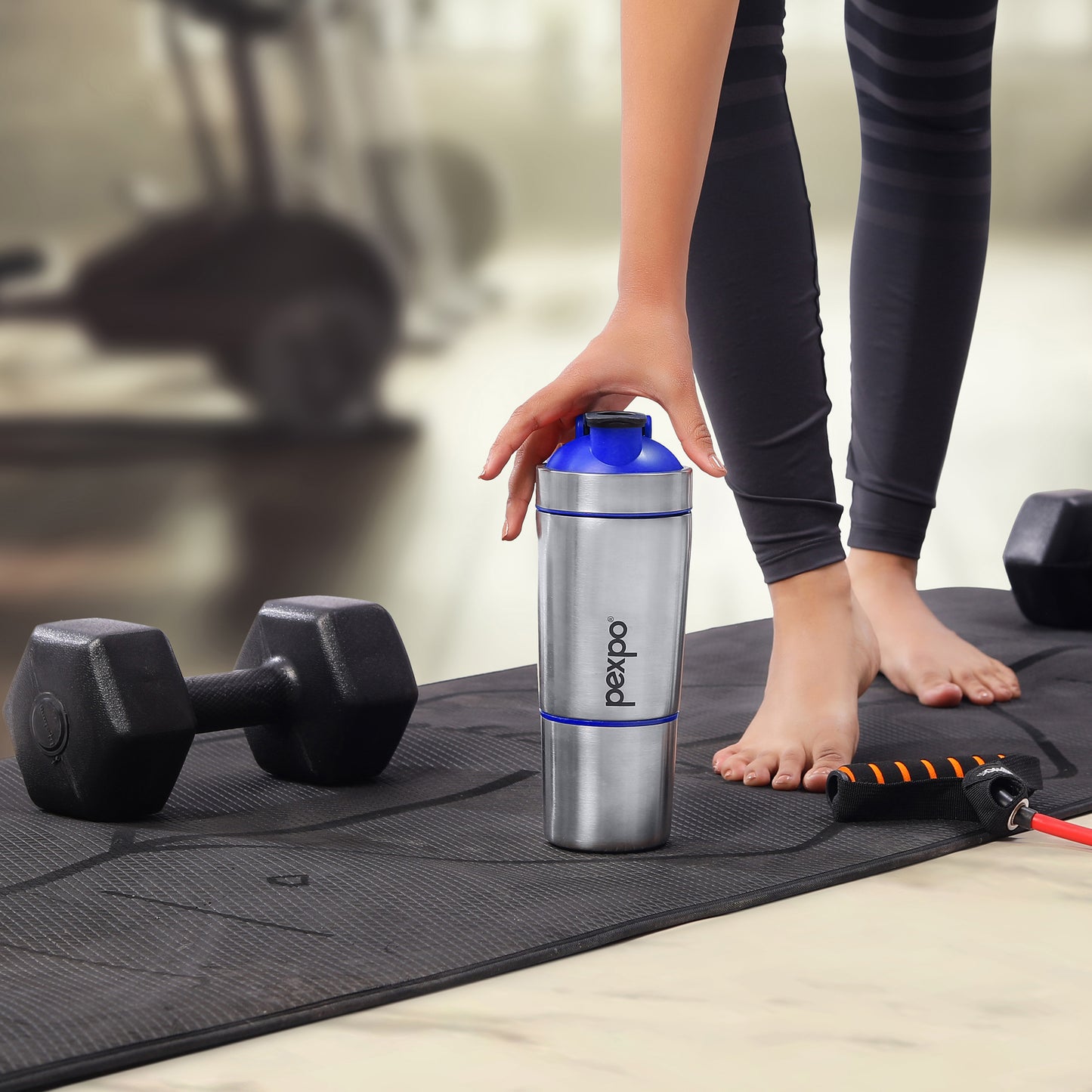Kinetic Stainless Steel Shaker with extra Compartment