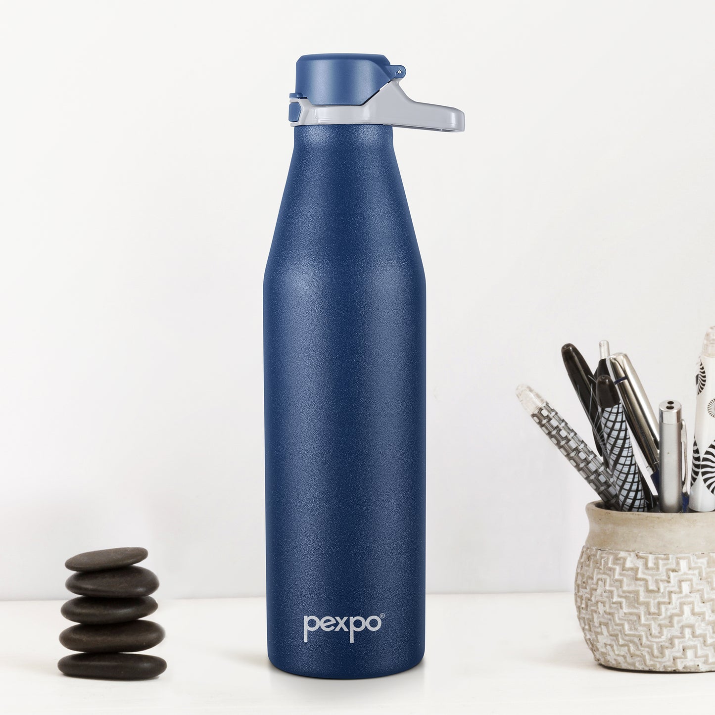 Pexpo Lotto- Stainless Steel Hot and Cold Vacuum Insulated Flask | Lightweight & Keeps Drinks Hot/Cold for 24+ Hours