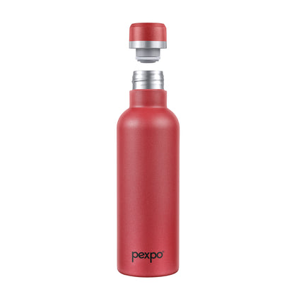 Pexpo Oreo- Stainless Steel Vacuum Insulated Water Bottle | 24/7 Hot & Cold |Eco-Friendly | ISI Certified