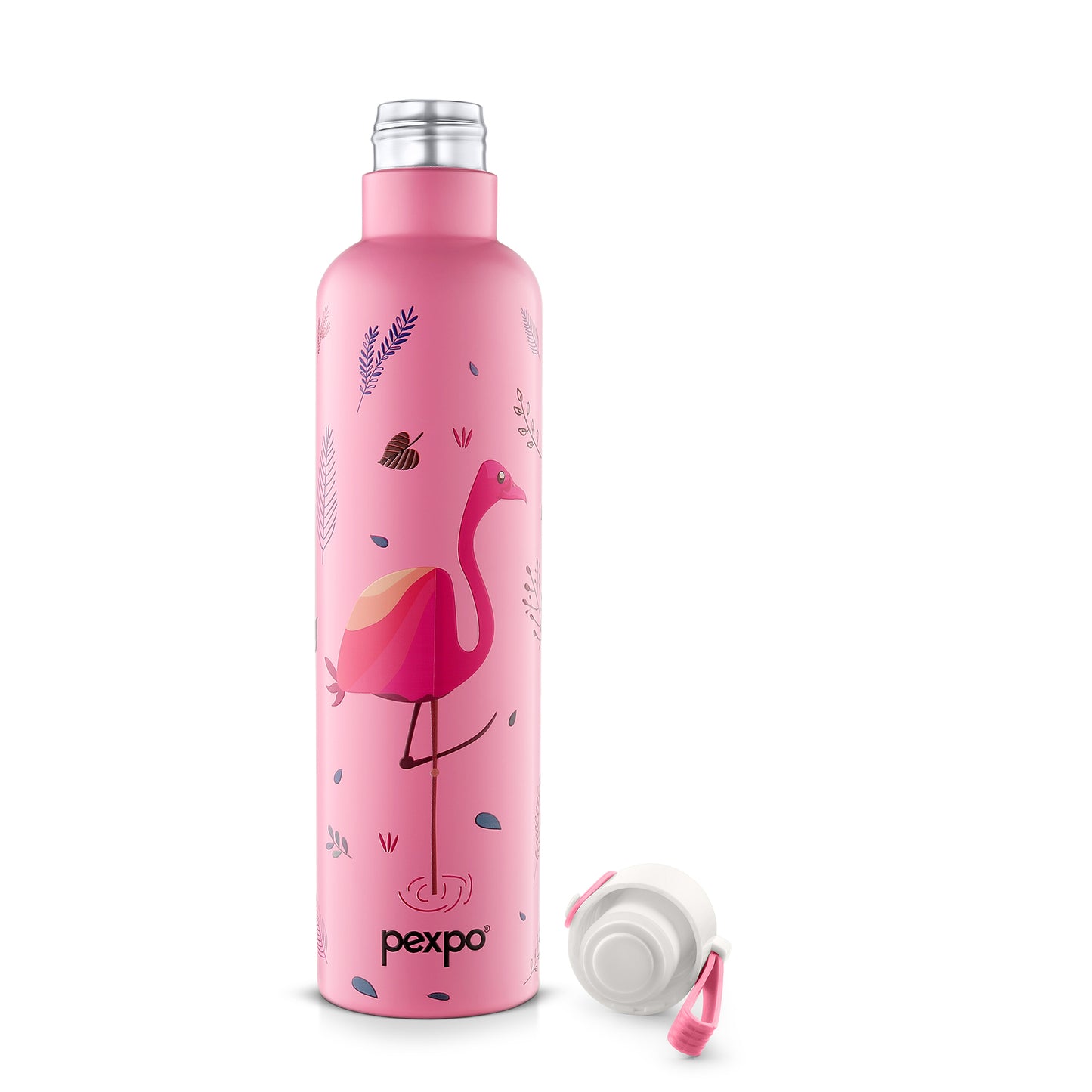 Oslo Pink Flamingo Print Hot & Cold Water Bottle