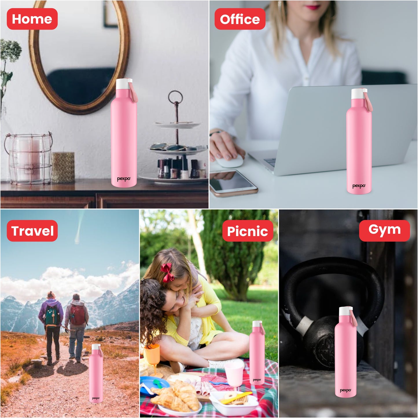 Oslo - Insulated Stainless Steel Water Bottle to Keep Drinks Hot/Cold 24 Hours