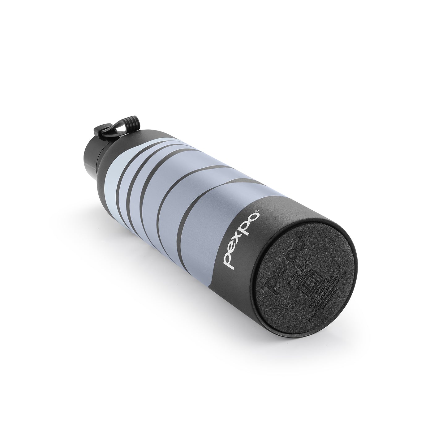 Pexpo Oslo Thermo Steel Bottle | Tri-Ply Vacuum Insulated Hot & Cold Flask | For Daily Use - Grey Wave Print