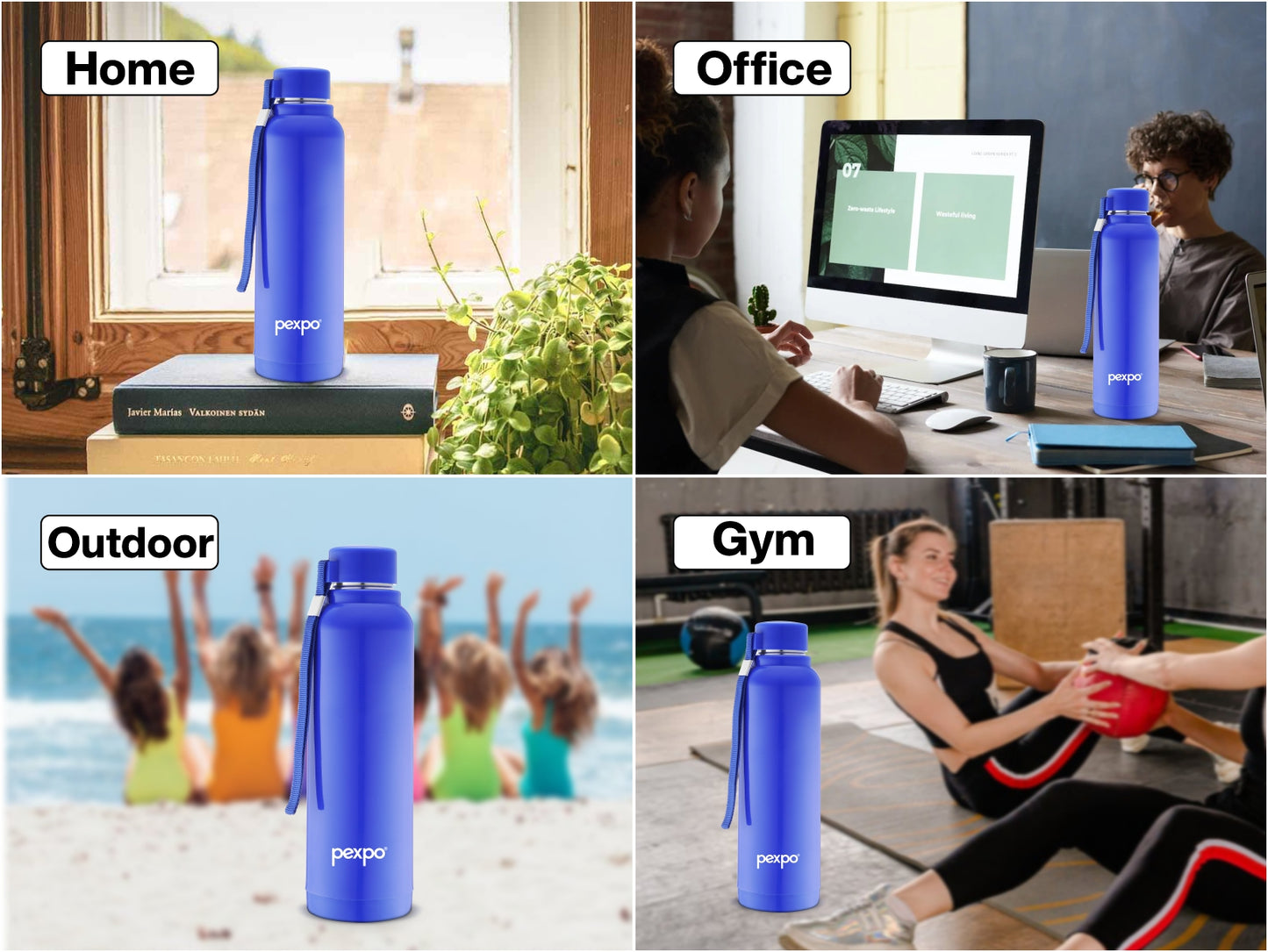 Stereo 900 - PUF Insulated Warm & Cold Stainless Steel Water Bottle