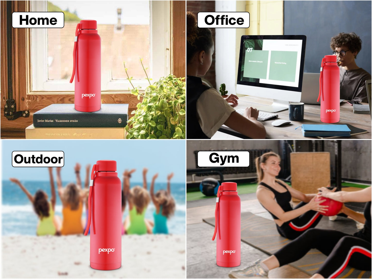 Stereo 900 - PUF Insulated Warm & Cold Stainless Steel Water Bottle