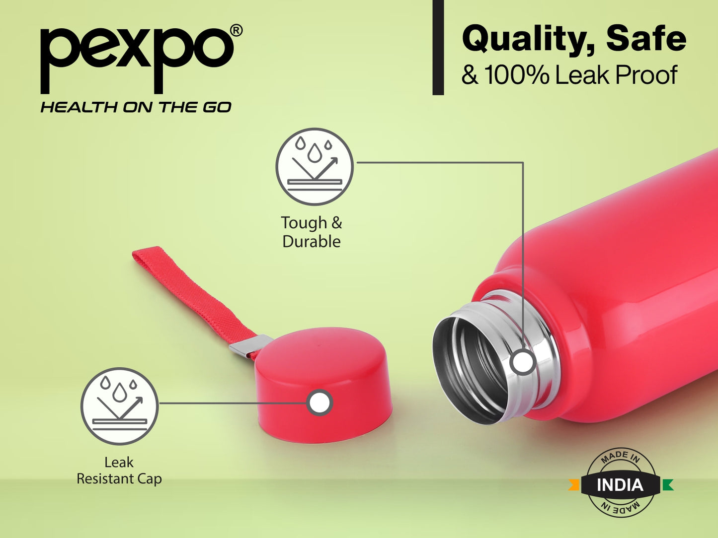 Stereo 900 - PUF Insulated Warm & Cold Stainless Steel Water Bottle