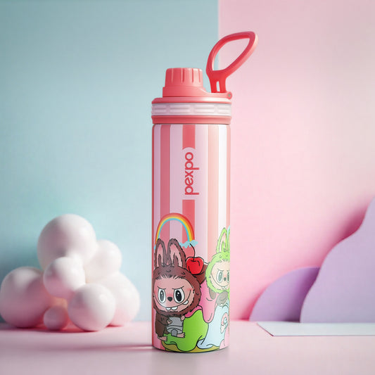 Texas Pink Doll Print Hot & Cold Water Bottle