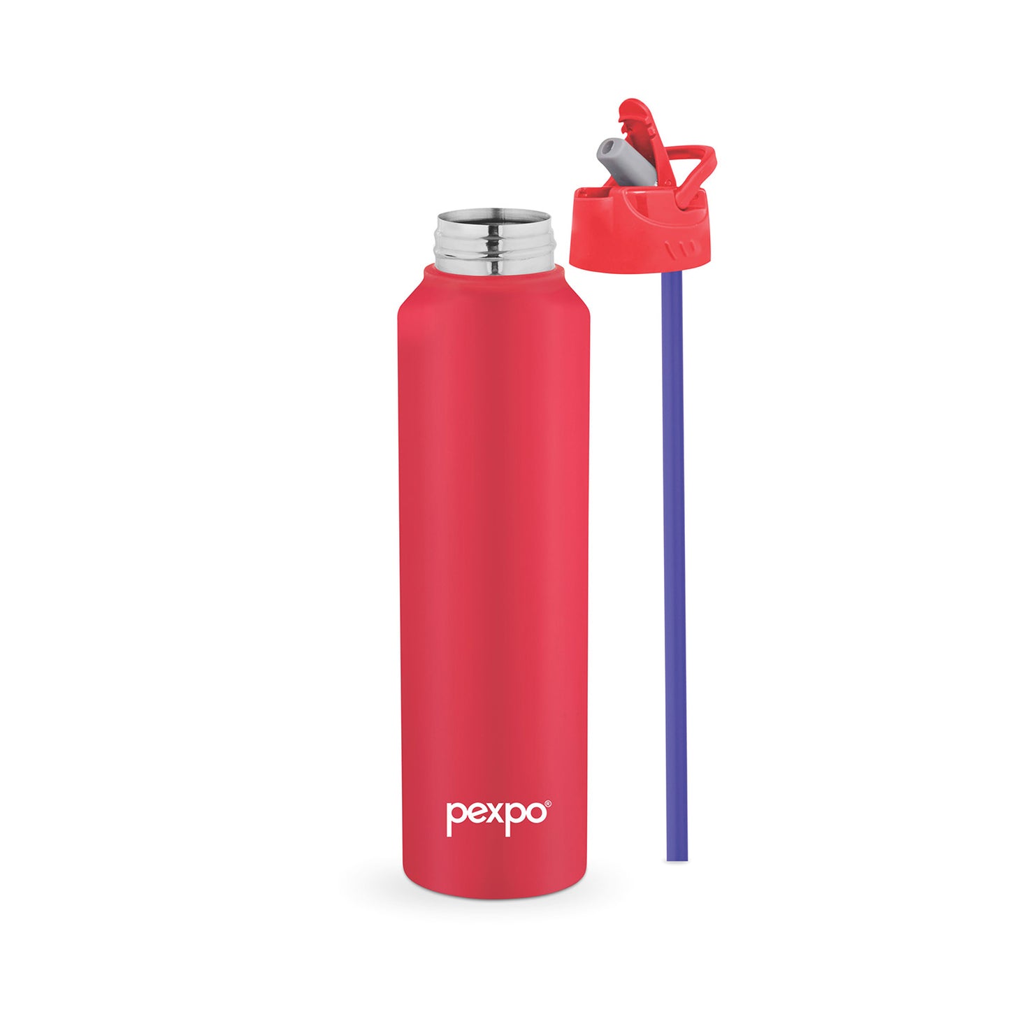 PEXPO Chico- Wide Mouth & Leak-Proof Stainless Steel Water Bottle with Sipper Cap