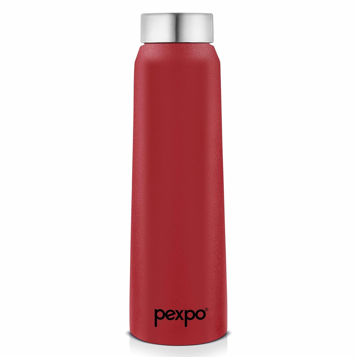 PEXPO Vertigo- Wide Mouth & Leak-Proof Stainless Steel Water Bottle with Steel Cap