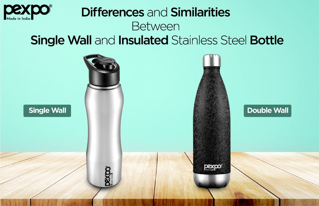 Differences And Similarities Between Single-Walled And Insulated Stainless Steel Bottles