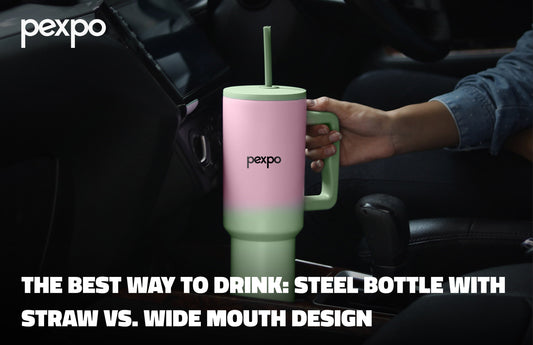 Steel Bottle with Straw vs. Wide Mouth Design