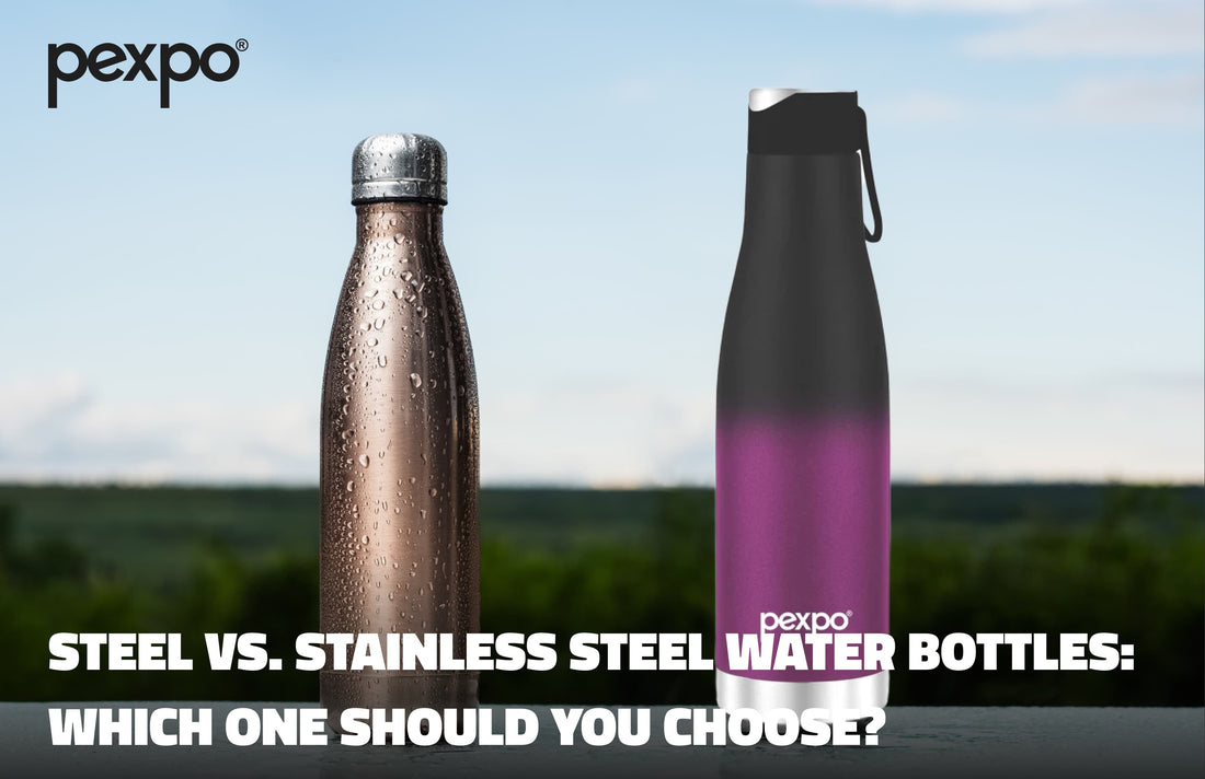 Steel vs. Stainless Steel Water Bottles