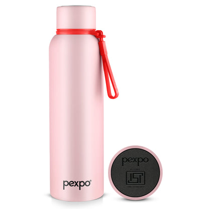 Pexpo Bravo Thermo Steel Bottle | Tri-Ply Vacuum Insulated Hot & Cold Flask - Pastel Edition