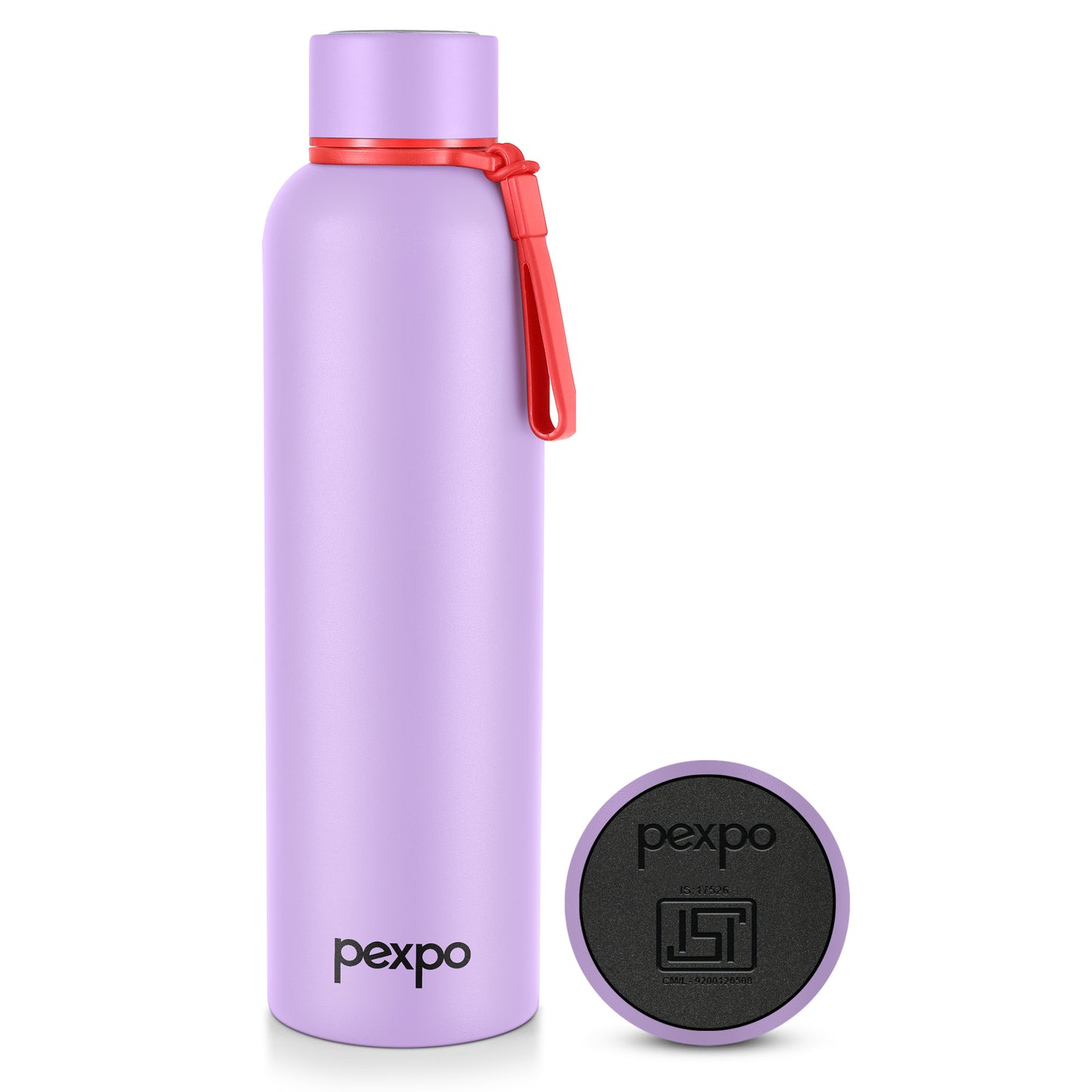 Pexpo Bravo Thermo Steel Bottle | Tri-Ply Vacuum Insulated Hot & Cold Flask - Pastel Edition
