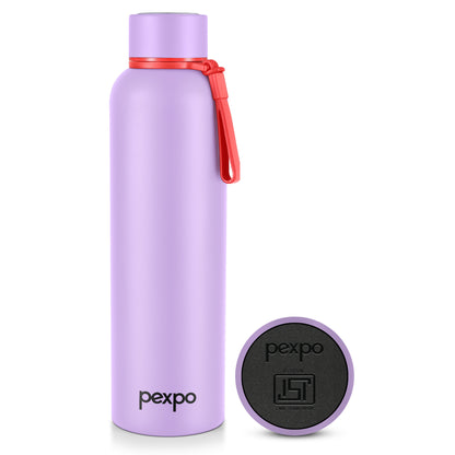 Pexpo Bravo Thermo Steel Bottle | Tri-Ply Vacuum Insulated Hot & Cold Flask - Pastel Edition