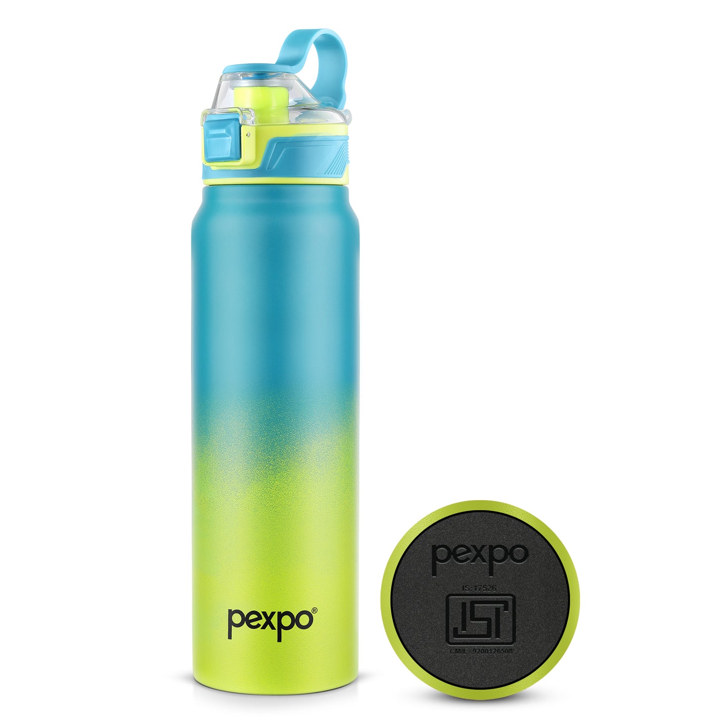 Pexpo Amaze Thermo Steel Bottle | Tri-Ply Vacuum Insulated Hot & Cold Flask | For Travel