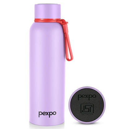 Pexpo Bravo Thermo Steel Bottle | Tri-Ply Vacuum Insulated Hot & Cold Flask - Pastel Edition