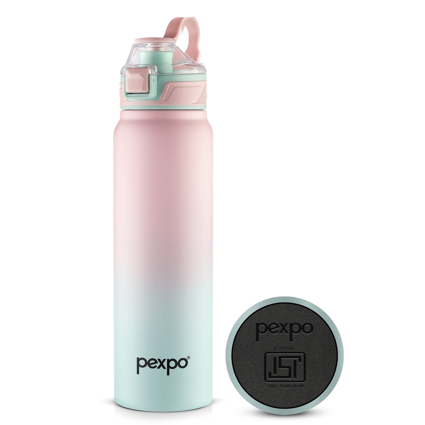 Pexpo Amaze Thermo Steel Bottle | Tri-Ply Vacuum Insulated Hot & Cold Flask | For Travel