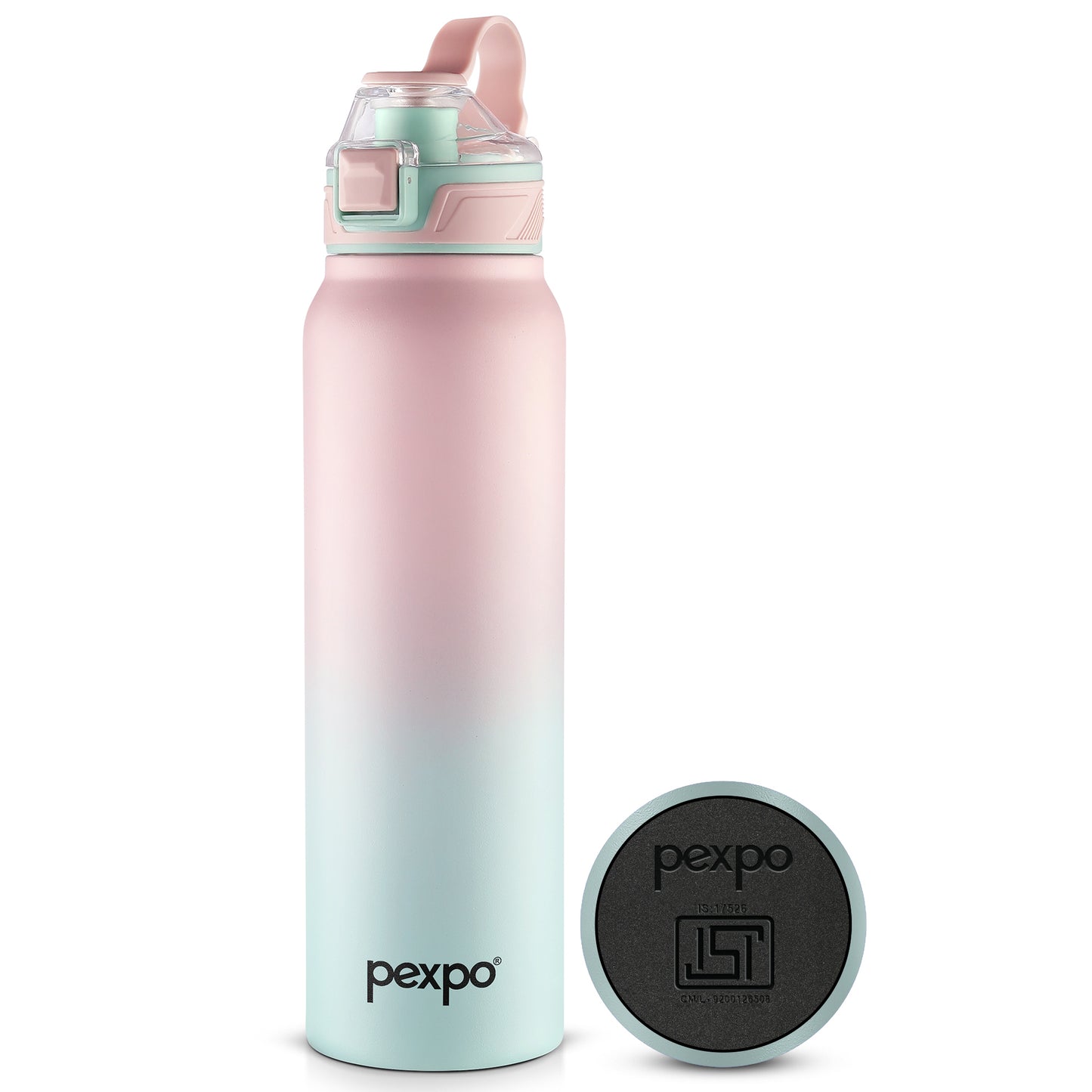 Pexpo Amaze Thermo Steel Bottle | Tri-Ply Vacuum Insulated Hot & Cold Flask | For Travel