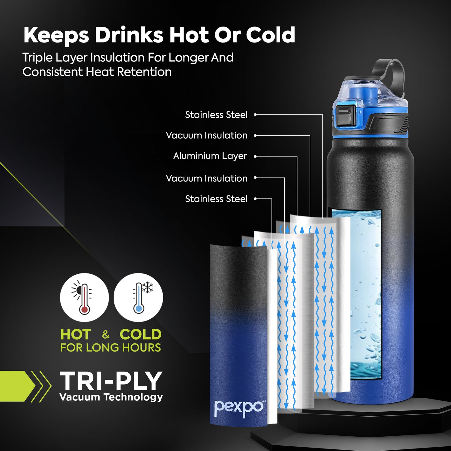 Amaze Hot & Cold Water Bottle