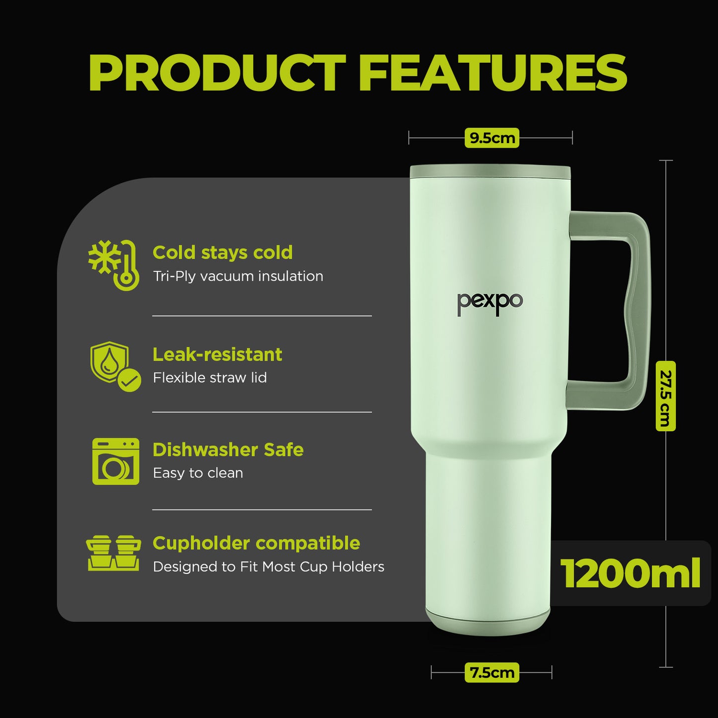 Stanzy – Insulated Stainless Steel Tumbler with Handle