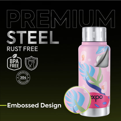 Cameo Plant-themed Art Hot & Cold Water Bottle