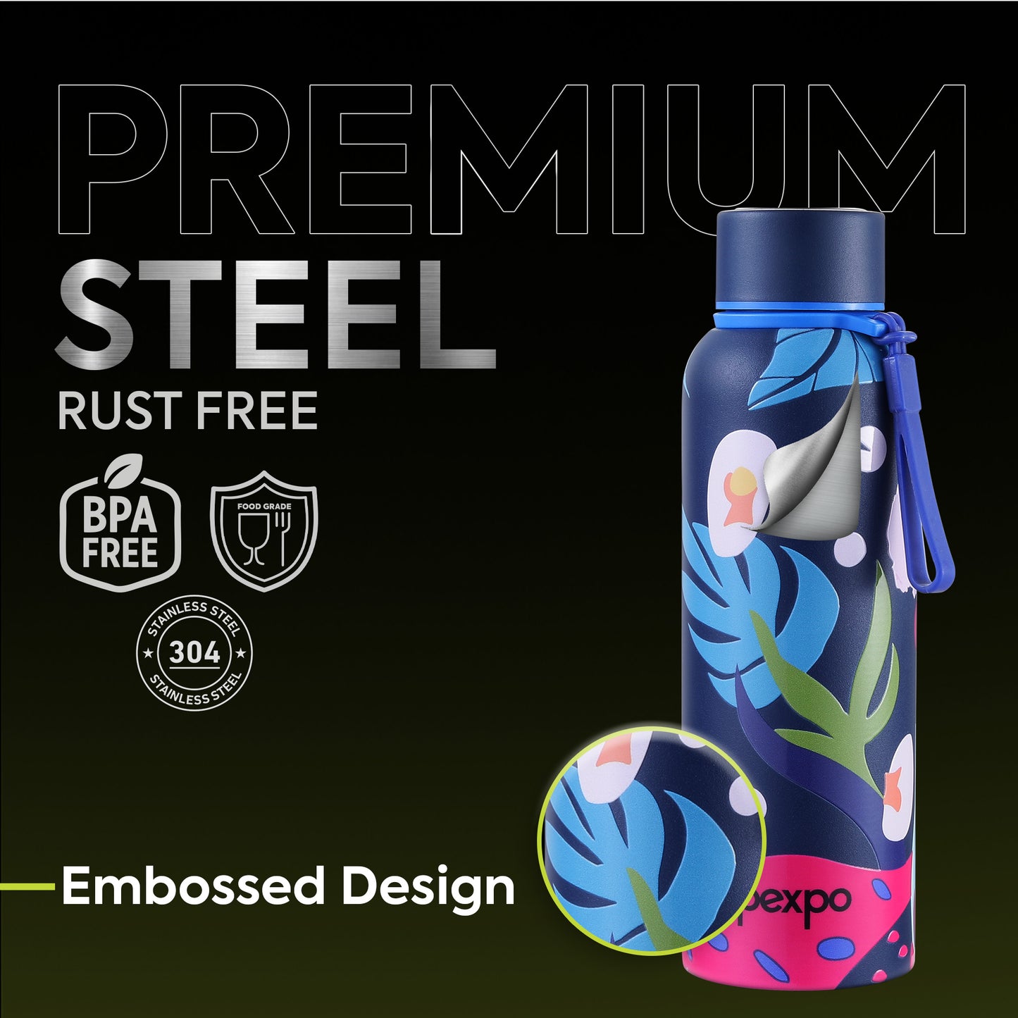 Bravo Plant-themed Art Hot & Cold Water Bottle