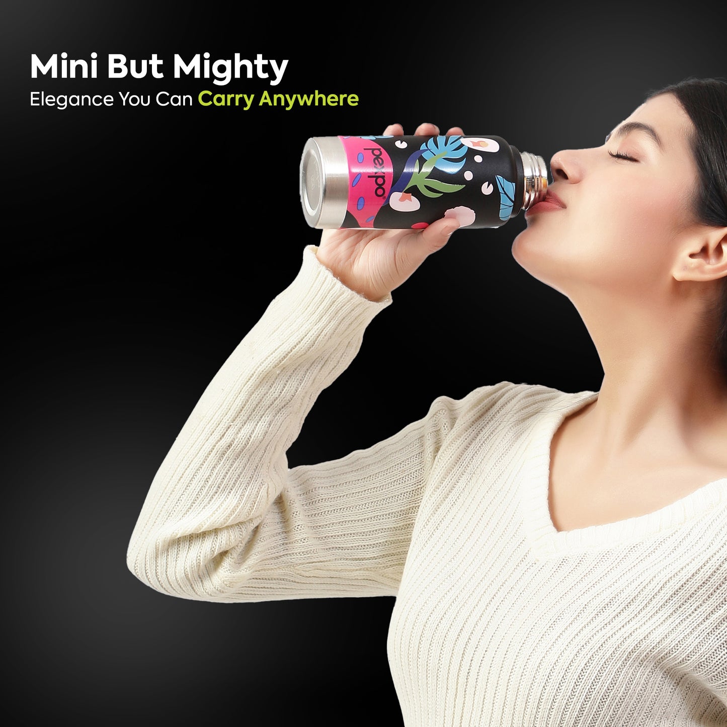 Cameo Plant-themed Art Hot & Cold Water Bottle