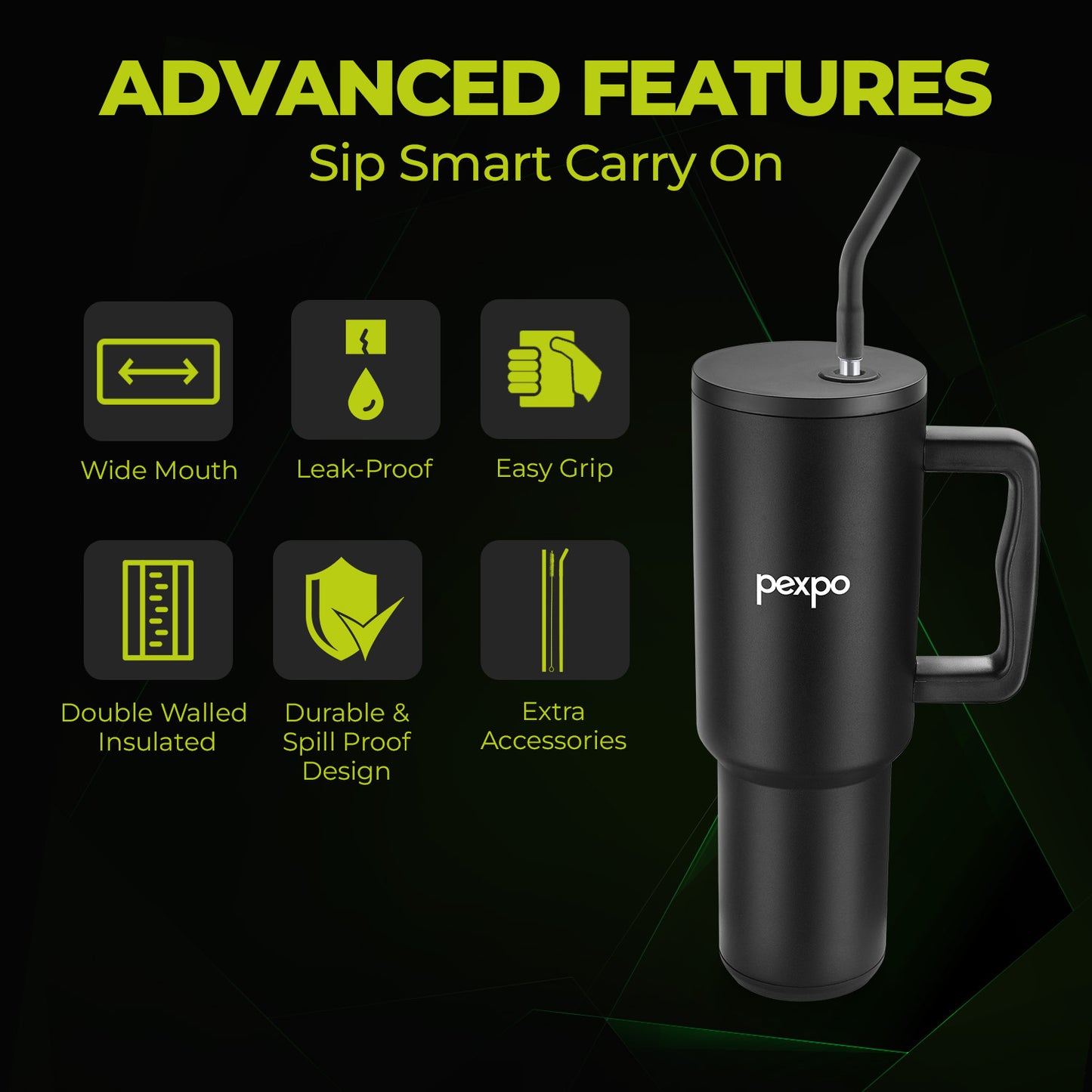 Stanzy – Insulated Stainless Steel Tumbler with Handle