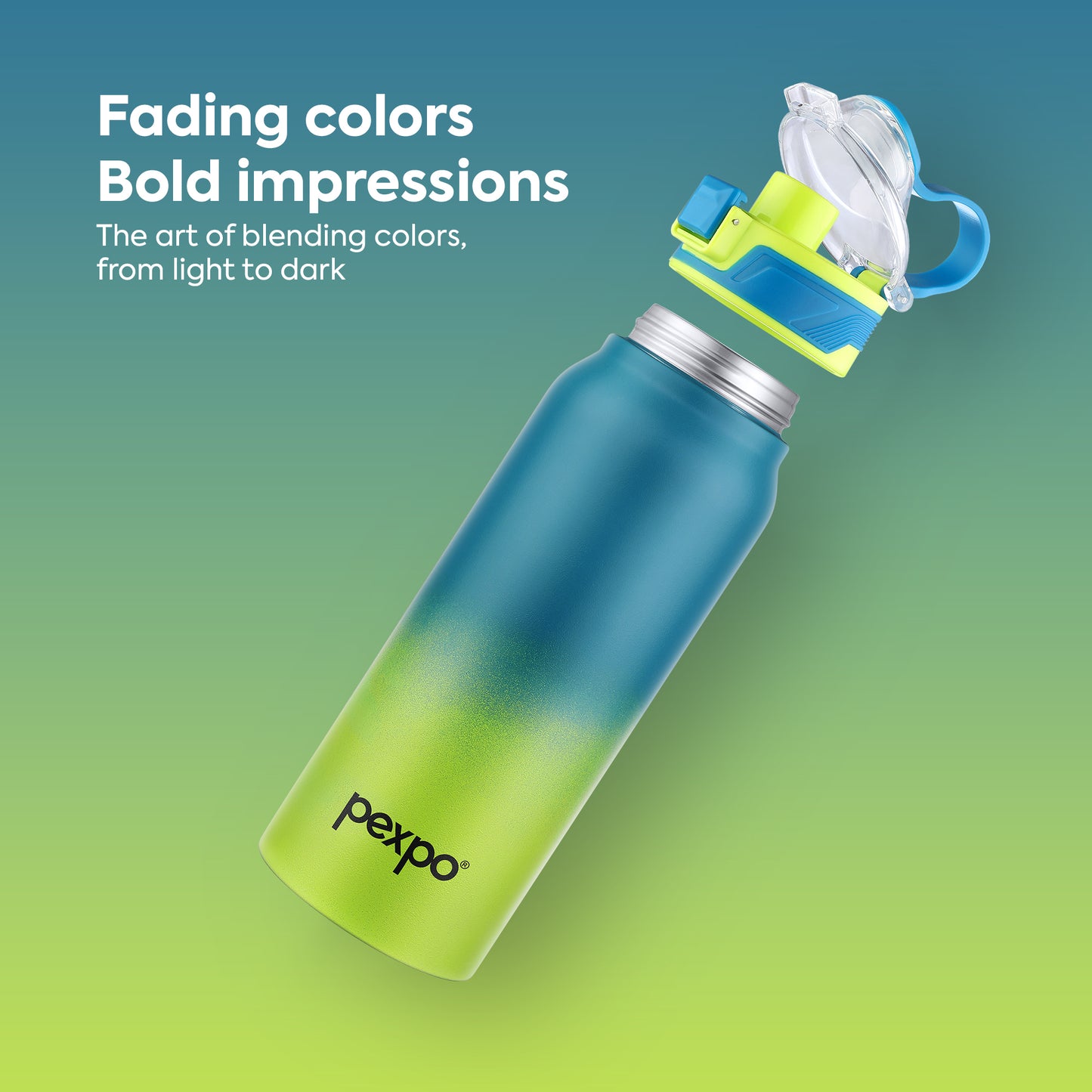 Pexpo Amaze Thermo Steel Bottle | Tri-Ply Vacuum Insulated Hot & Cold Flask | For Travel