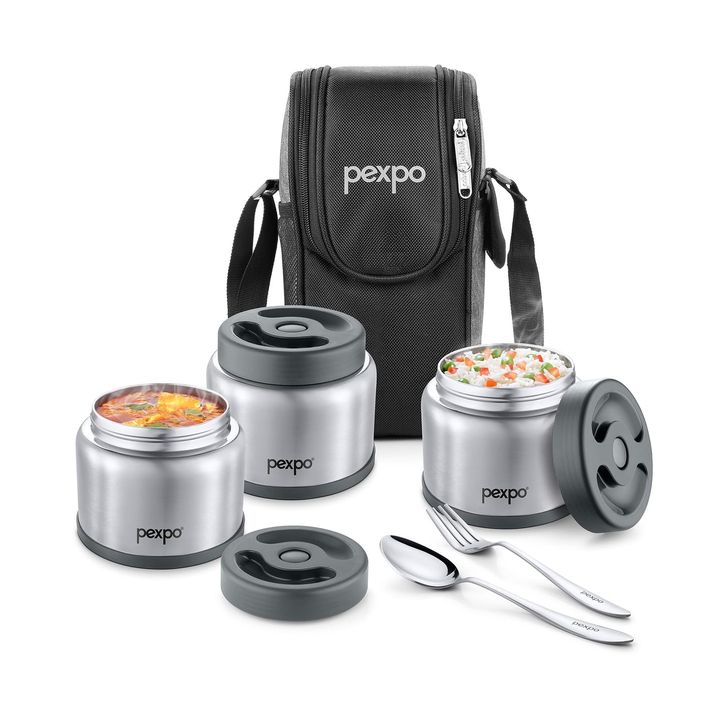 PEXPO Extreme Double Wall Vacuum Insulated Stainless Steel Lunch Box