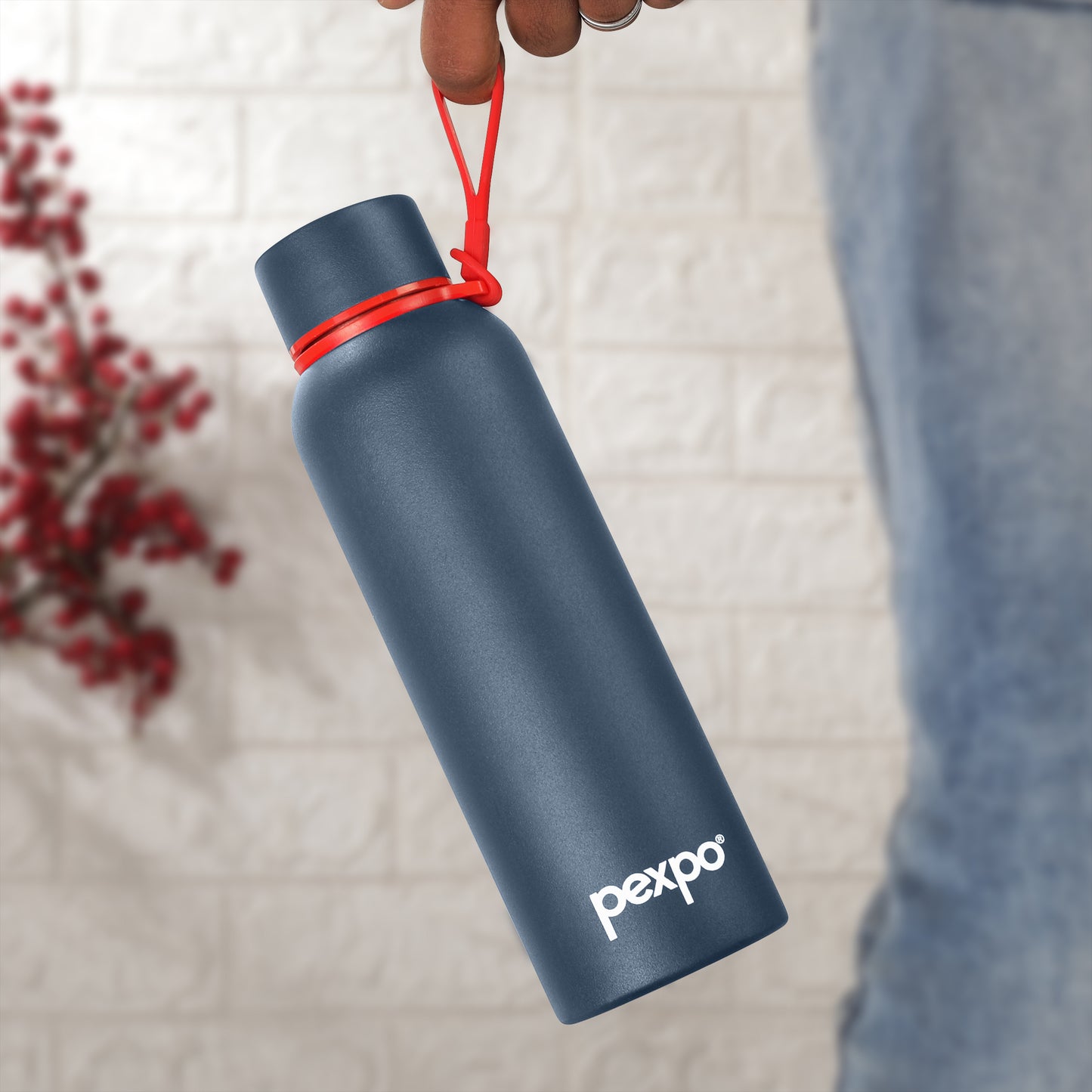 Pexpo Bravo - Stainless Steel Vacuum Insulated Water Bottle| Durable  | 24/7 Hot & Cold