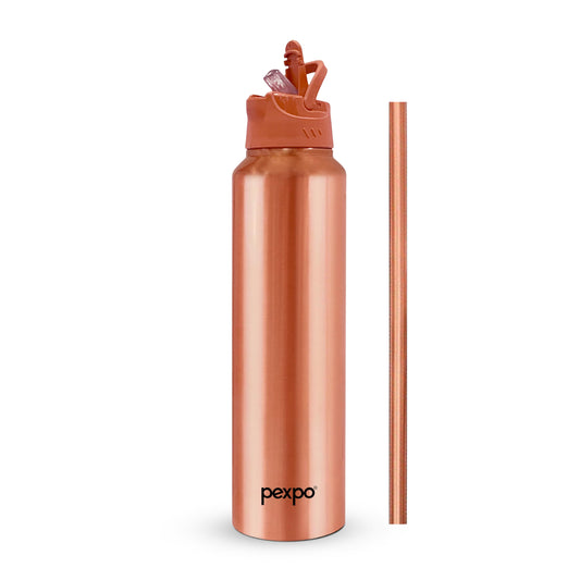 Cooper SS Water Bottle (with Copper Straw)