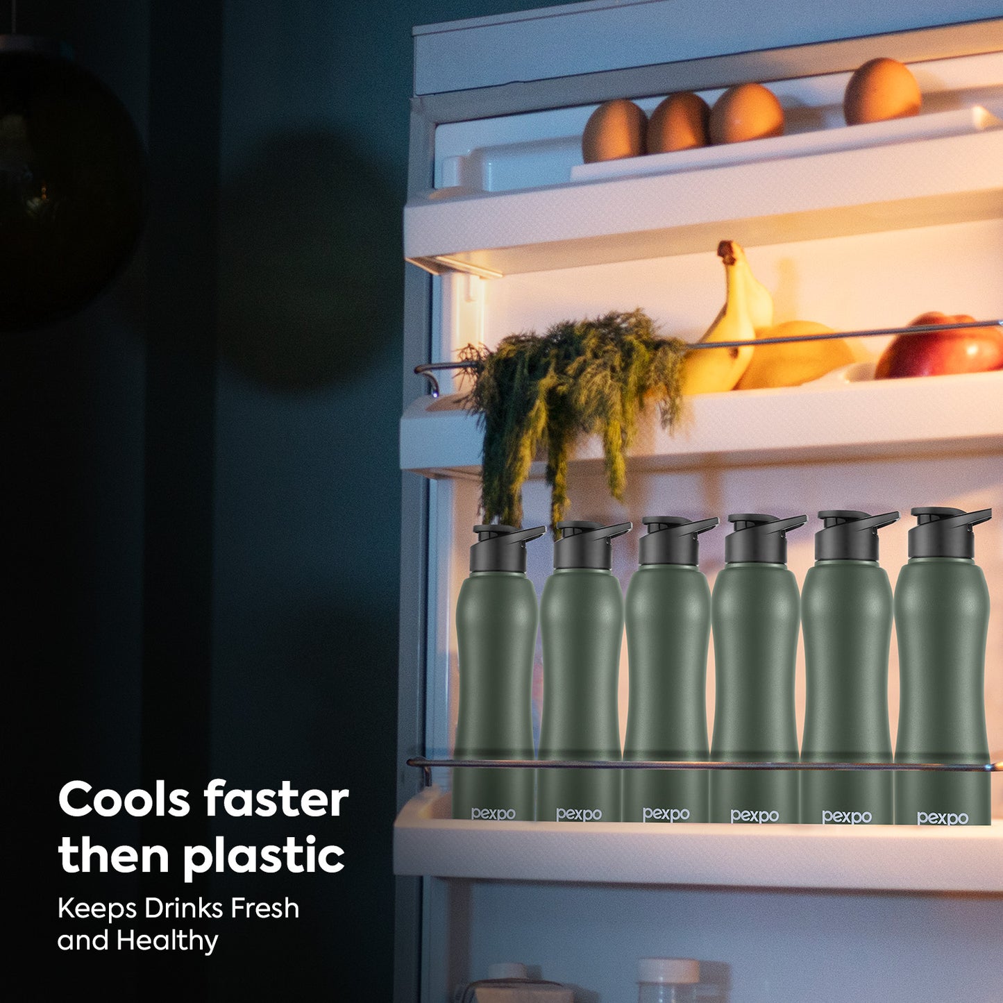 Bistro SS Water Bottle with Sipper Cap