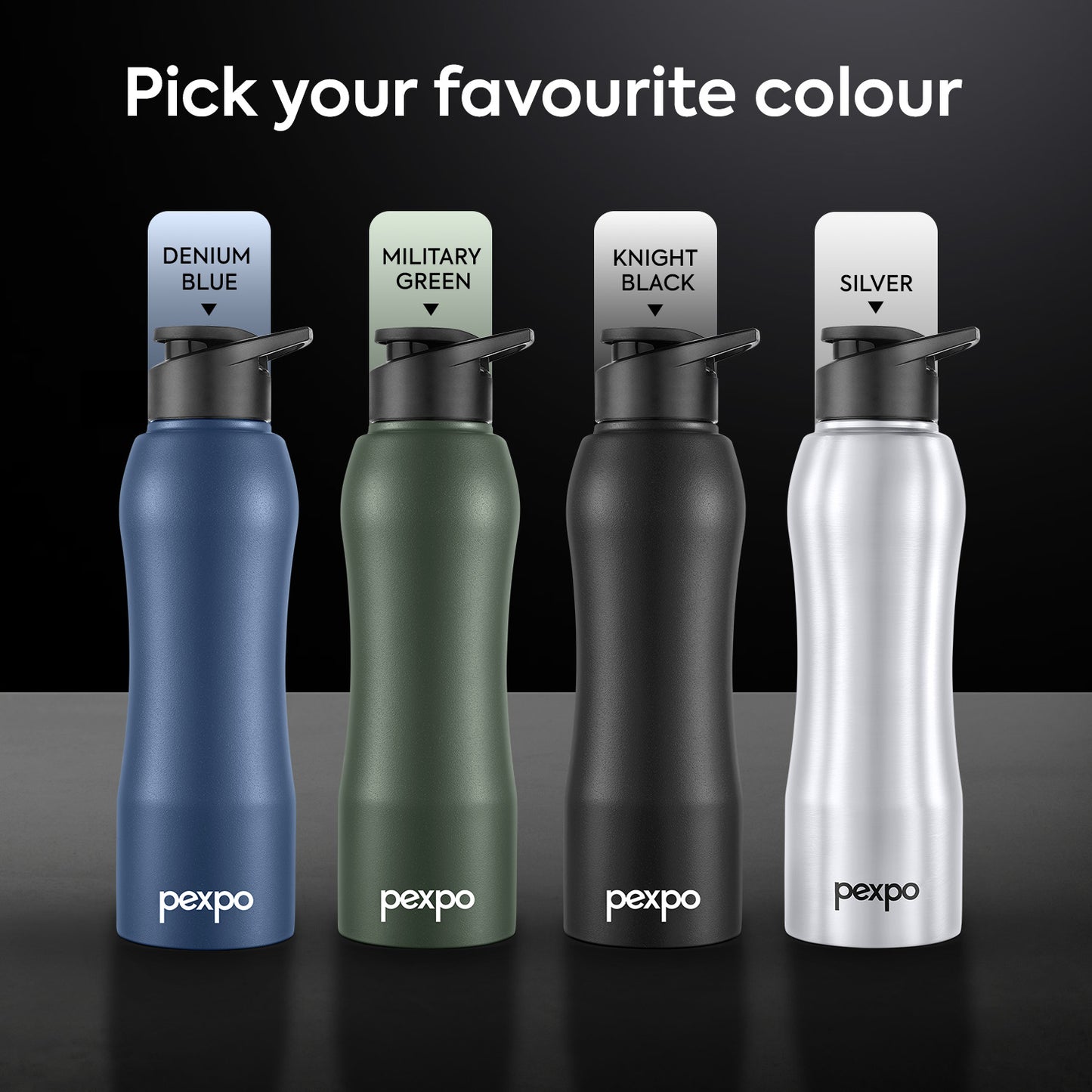 Bistro SS Water Bottle with Sipper Cap